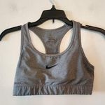 Nike  grey dri fit sports bra size small Photo 0