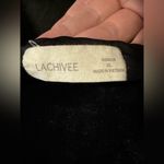 EUC LACHIVEE Black Satin and Polyester Flowy Long Midi Skirt size XL Photo 3