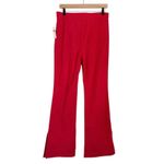 Maeve NWT Anthropologie Pull On Knit Flare Pants Slit Hem Red Size Medium Photo 5