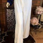 Lane Bryant BEIGE & TAN STRIPED LINEN PANTS WITH BELT (28) Photo 0
