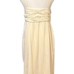 Who What Wear WHO WHAT WHERE Ivory Linen Babydoll Dress Size S Midi Minimalist Lagenlook Beach Photo 3