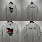 Hanes Vintage Y2K Kenya Flag T-Shirt  Beefy XL Gray Map Graphic Usilete Compe Tee Photo 10