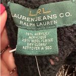 NWT Ralph Lauren Jeans Co Black Beaded Fringe Scarf Wool Blend Knit Photo 8