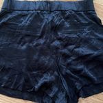 ZARA Black High Waist Velvet Shorts Photo 4