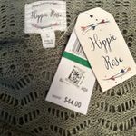 Hippie Rose Olive Open Front Pointelle Cardigan Photo 7