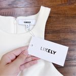 Likely  • Pentz Dress cut out sheath cream white sleeveless pencil Photo 3