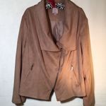 Dress Barn NEW Faux Suede Tan Jacket 2X Photo 0