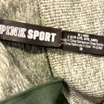 PINK - Victoria's Secret PINK Sport Victoria Secret Heather Gray and Green Strappy Sports Bra, Sz Medium Photo 8