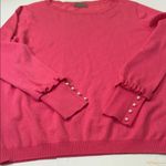 Joseph  Women's Vibrant Pink Crew Neck Sweater Photo 4