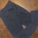 H&M Women's Paper Bag Tie Belt Wide Leg Pants - size 8 Photo 1