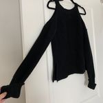 Hippie Rose Black Shoulder Cut Out Sweater Size Small Photo 10