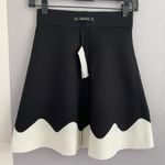 ZARA Two-Tone Knit Mini A-Line Skirt Photo 4