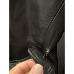 Marvin Richards Black Leather Coat Double Breasted Womens Small J. Percy For  Photo 6