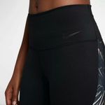 Nike Women's Power Gym Tight - Flutter Print Leggings Black High Rise Size Small Photo 5
