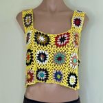 The Comfy And Ready Carly Crotchet Tank in Yellow Photo 3