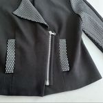 Yoana Baraschi   black faux mesh trim motorcycle jacket XS Photo 3