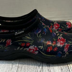 Sloggers NEW  Floral Blue Slip on Waterproof Comfort Shoes Womens Size 9 Garden Photo 0