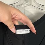 Chic Soul  USA Made Black Jersey Knit High-Low Longline Tunic Top Plus Size 1XL 1X Photo 2