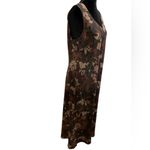 Venezia Vintage Woodland Grunge Whimsygoth Psychedelic Artsy Floral Maxi Dress Size 14 Photo 3