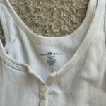 Brandy Melville white button down tank top Photo 1
