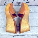 Tory Burch INES Wedge/Slide TAN/ SPARK GOLD Size 7.5 Photos 1-3 are stock photos Photo 9