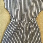 Romwe Pinstriped  short sleeved suit romper Photo 4