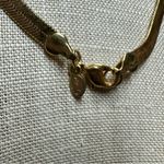 Elegant Monet Gold Tone Herringbone Necklace Photo 2