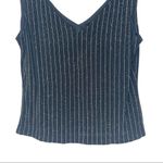 XScape  Vintage Black & Sparkles Striped Tank Top Blouse Photo 2