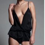 Kiki de Montparnasse Modal Blend Wrap Teddy w/ Black Silk Trim, Sz XS Purple Photo 10