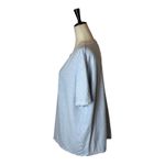 Wrap London Shirt Women 14 Blue Hemp And Organic Cotton Short Sleeve Jersey Tee Photo 5