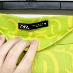 ZARA Women's Jacquard High Waisted 70s Flare Retro 80s Pull On Green Size XS Photo 3