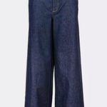 Tanya Taylor  exaggerated flare denim jean in dark blue Photo 1