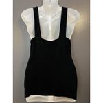 CAbi Tank Top Womens Medium Black Sleeveless Ribbed V Neck Rayon Style 4206 Photo 4