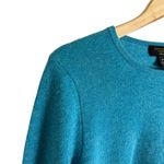 Charter Club Luxury 100% Cashmere Teal Blue Long Sleeve Crewneck Sweater Size M Photo 2