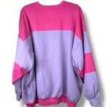 Free People Lavender Uptown Colorblock Drapey Oversized Pullover Sweater Top XS Photo 6