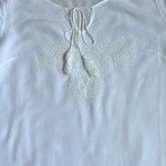 Solitaire Swim White Cover Up With Crochet Details   Size Medium Photo 2