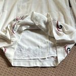 Free People  holiday folk mini dress ivory cute size 10 Photo 5