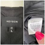 Heyson Black Swiss Dot Long Sleeve Dress Size Large V Photo 6