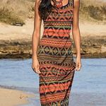 Peruvian Connection  GREEN & MULTICOLORED JACQUARD 100% PIMA COTTON Size XL Photo 0