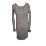 Current/Elliott  Heathered Gray Knit Long Sleeve Mini Dress Casual Sz 2/4‎ Photo 1