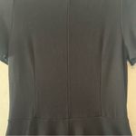 Loft black short sleeve basic dress with ruched sleeves and circle skirt small Photo 15