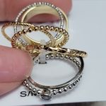 Belk NWT Gold Tone Ring Set Photo 2