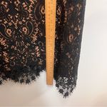 For Love & Lemons Vika Dress Black Lace Nude Illusion Mini Dress size US L Photo 14