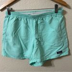 Patagonia  Womens Baggies in Turquoise Shorts - Size Medium Photo 0