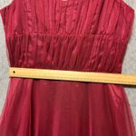 As You Wish Vintage 90s‎ As U Wish Party Dress Fit Flare Sleeveless Tulle Overlay Red Size 5 Photo 4