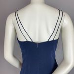 Vintage Niteline Della Roufogali Cocktail Dress Navy Blue Lace Photo 4