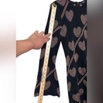 Ted Baker  Uzeniaa Black and Glitter Rose Gold Heart Dress,Size 0,Stretch Photo 8