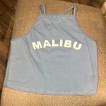 LA Hearts Cami Top Cropped "Malibu" Blue-Medium Photo 2