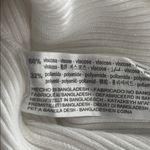 ZARA  off White Ribbed Top with Gold Button Accents Photo 6