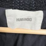 Humanoid Womens Jacket Black Textured Minimalist Cotton Indie Office Medium Photo 5